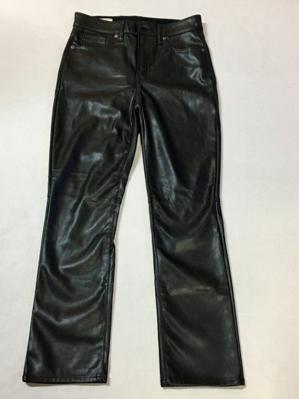 Gap Women's Vintage Slim High Rise Vegan Leather Pants Black, Size 26/2S